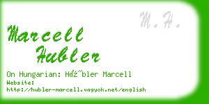 marcell hubler business card